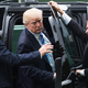 Trump gets into his SUV after arriving at Walter Reed National Military Medical Center on May 16, 2018.